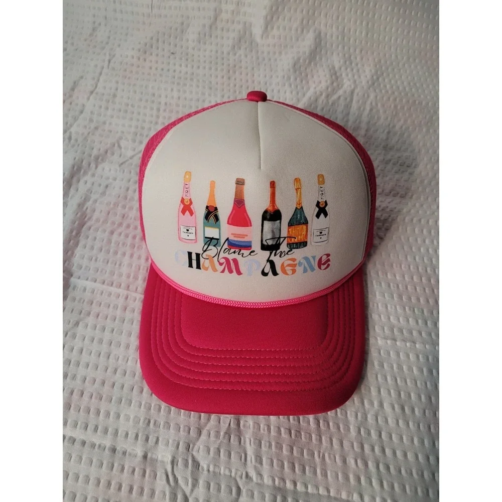 Sheshow Womens Trucker Hat Champagne Pink - Picture 1 of 5